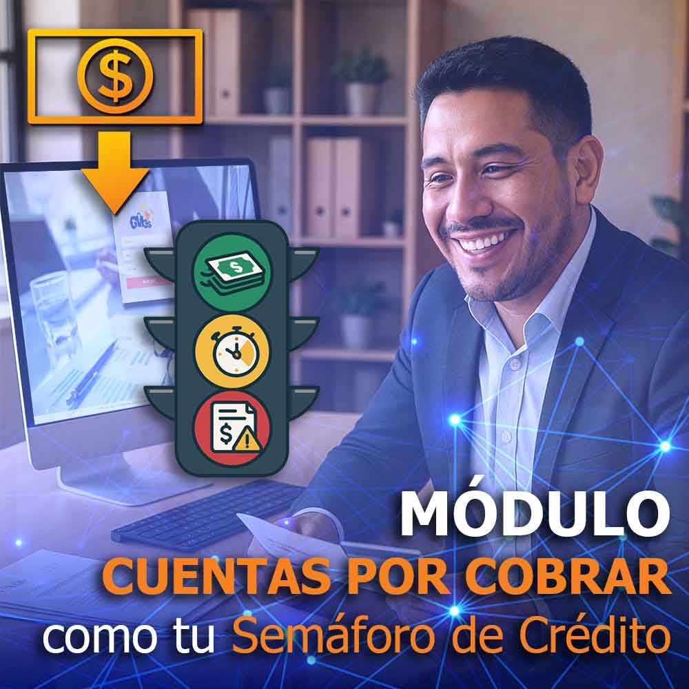 🚦Con el Semáforo de Crédito de GM3s ERP Software haz que las cuentas por cobrar no sean piedras para el flujo de dinero en tu negocio🚥