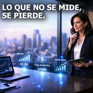 Indicadores empresariales semanales analizados en dashboard financiero empresarial